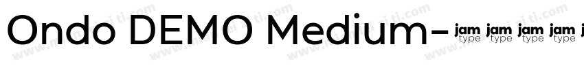 Ondo DEMO Medium字体转换